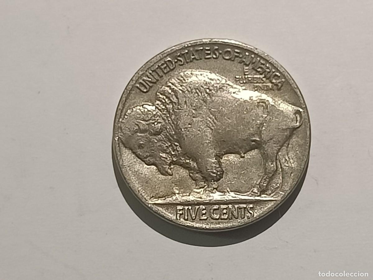 Monedas antiguas de Am&eacute;rica: Moneda de Estados Unidos. 5 cents. 1916. Buffalo Nickel