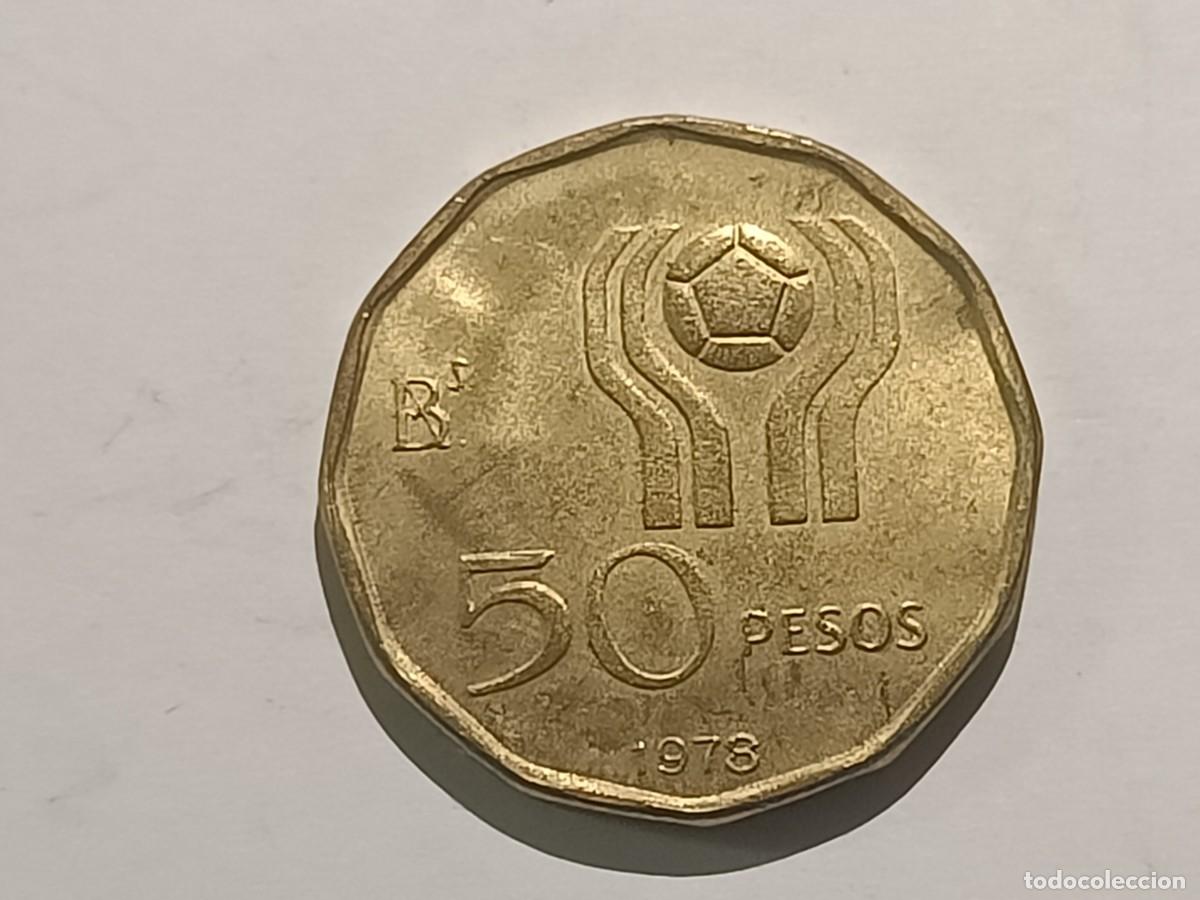 Monedas antiguas de Am&eacute;rica: Moneda de Argentina. 50 pesos. 1978. Mundial