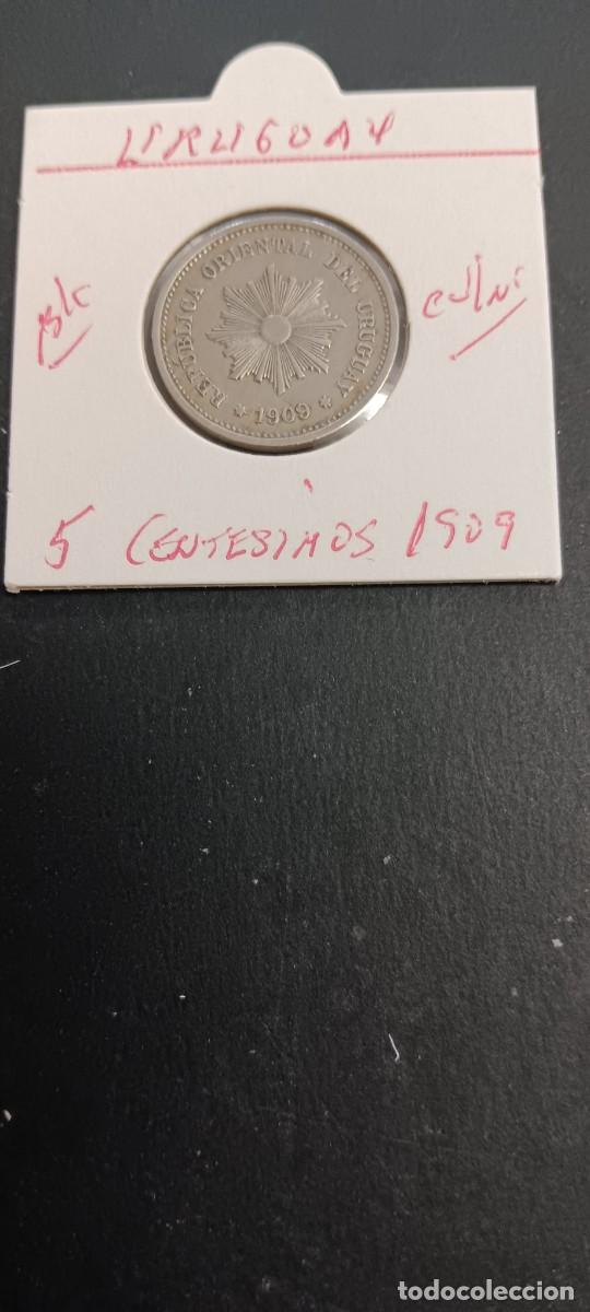 Monedas antiguas de Am&eacute;rica: URUGUAY 5 CENTESIMOS 1909 BC KM=21 (CUPRONIQUEL)