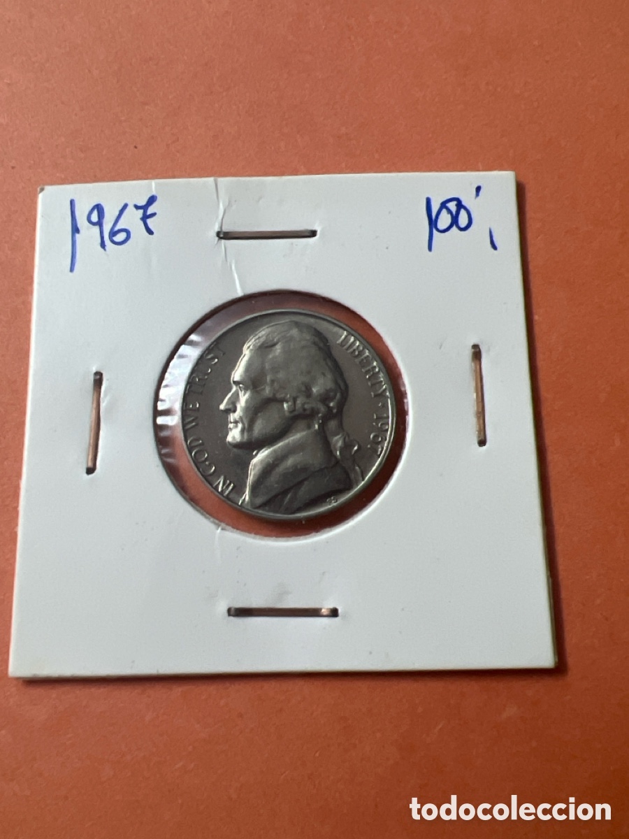 Monedas antiguas de Am&eacute;rica: L153/3. MONEDA - ESTADOS UNIDOS FIVE CENTS 5 CENTIMOS 1967