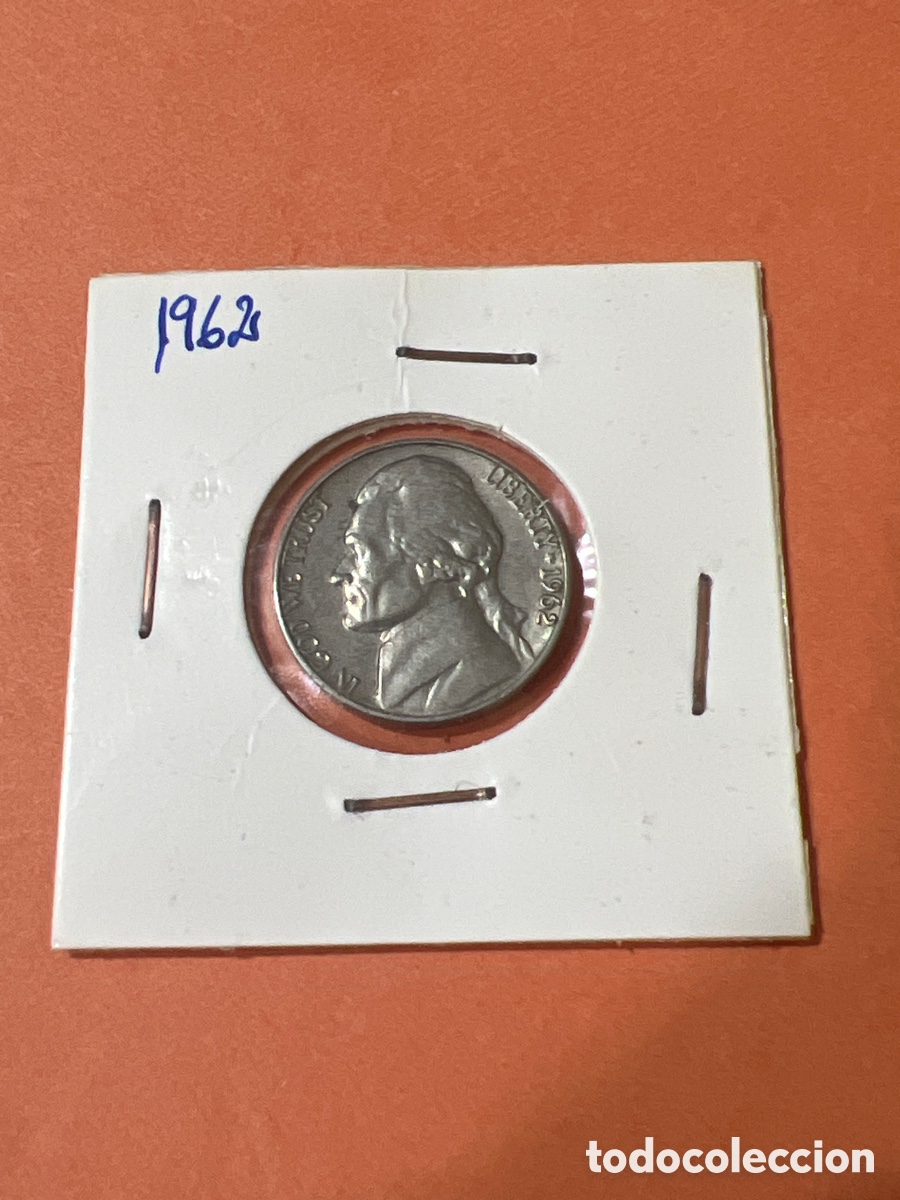 Monedas antiguas de Am&eacute;rica: L155/7. ESTADOS UNIDOS FIVE CENTS 5 CENTIMOS 1962