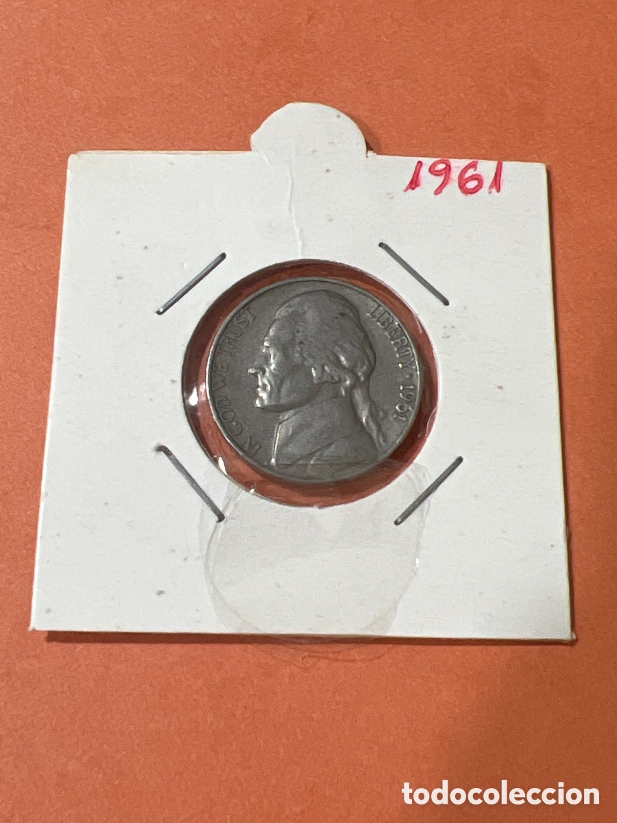 Monedas antiguas de Am&eacute;rica: L155/8. USA. ESTADOS UNDIDOS, FIVE CENTS 1961, 5 CENTAVOS