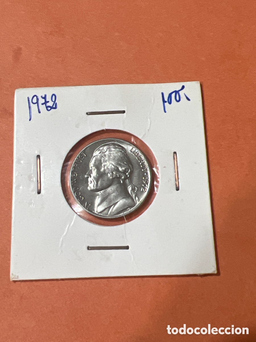 Monedas antiguas de Am&eacute;rica: L155/26. MONEDA DE ESTADOS UNIDOS 5 CENTAVOS FIVE CENTS 1972