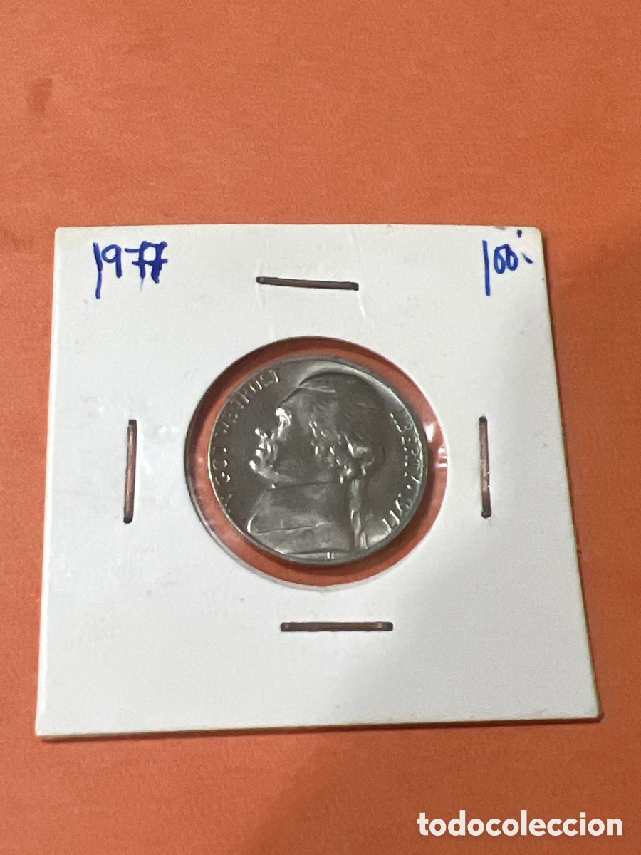 Monedas antiguas de Am&eacute;rica: L155/30. MONEDA ESTADOS UNIDOS USA FIVE CENTS - 5 CENTAVOS DOLAR 1977