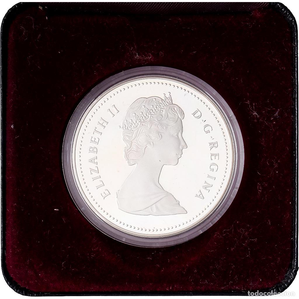 Monedas antiguas de Am&eacute;rica: [#1545968] Canad&aacute;, Elizabeth II, 1 Dollar, D&eacute;troit de Davis, 1987, Royal Canadian Mint
