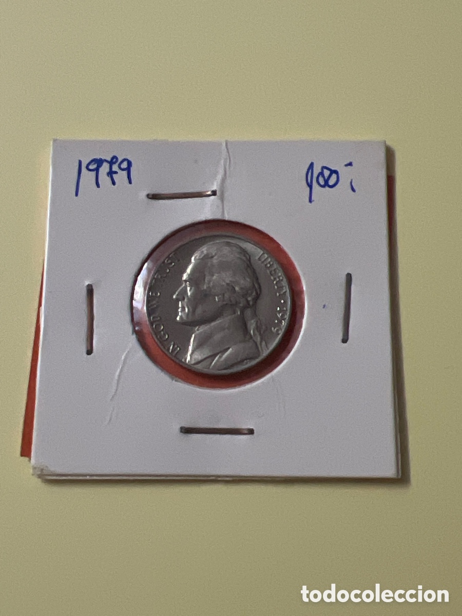 Monedas antiguas de Am&eacute;rica: L155/32. MONEDA USA 5 CENTAVOS FIVE CENTS ESTADOS UNIDOS 1979