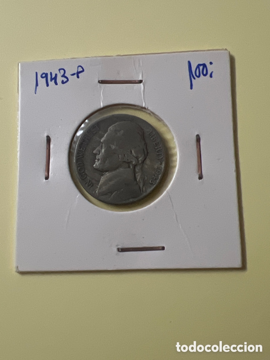 Monedas antiguas de Am&eacute;rica: L155/32. MONEDA DE ESTADOS UNIDOS - FIVE CENTS - 1943
