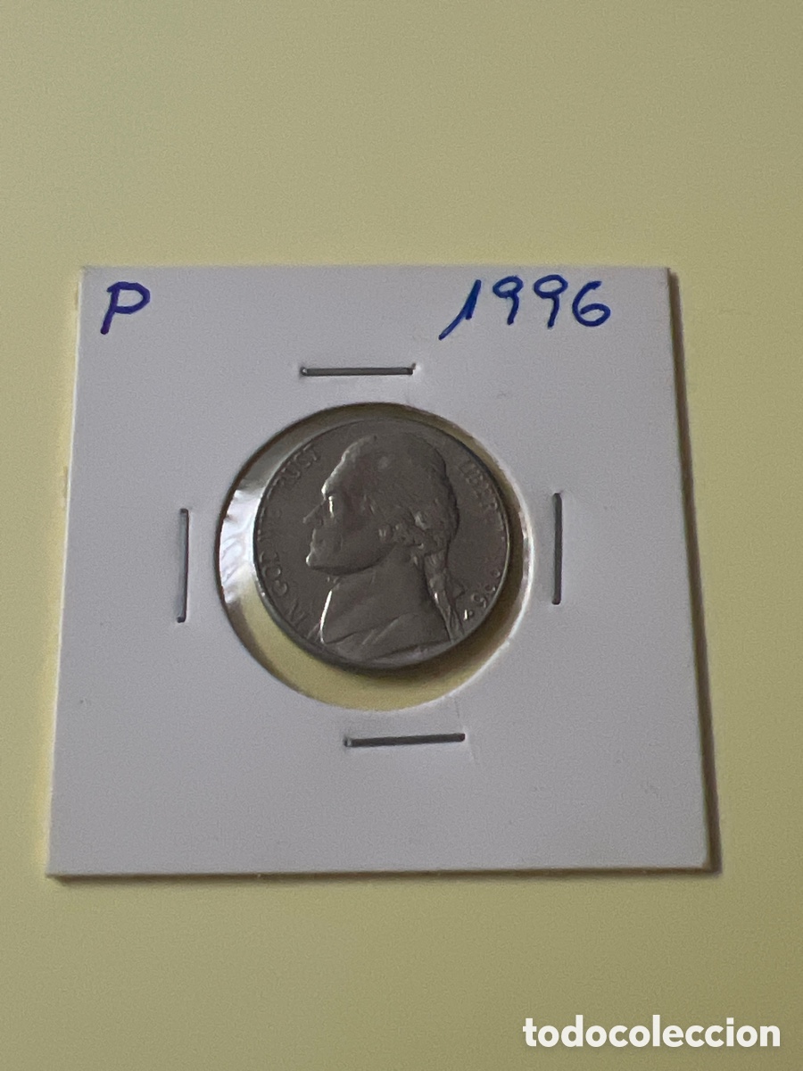 Monedas antiguas de Am&eacute;rica: L810/2. MONEDA USA 5 CENTAVOS FIVE CENTS ESTADOS UNIDOS 1996
