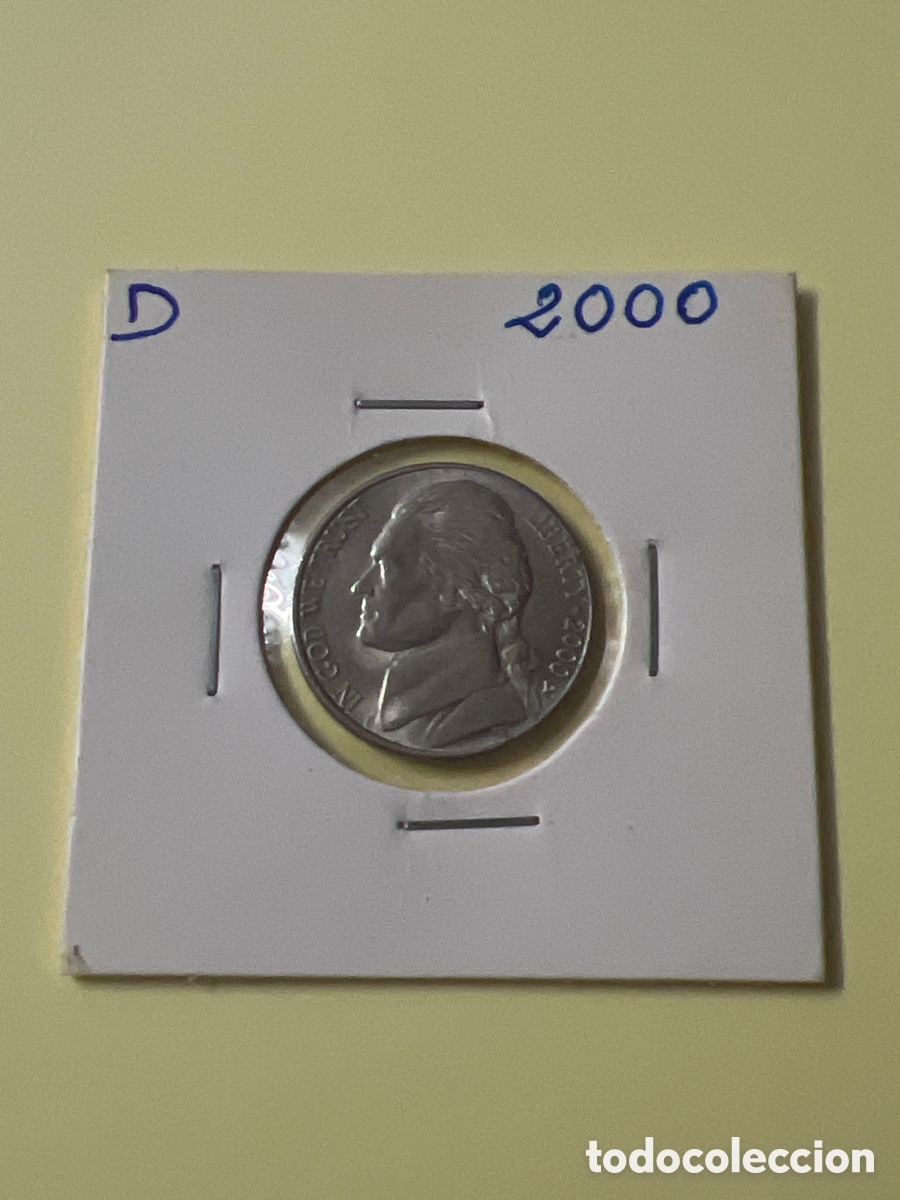 Monedas antiguas de Am&eacute;rica: L810/3. MONEDA ESTADOS UNIDOS USA FIVE CENTS - 5 CENTAVOS DOLAR 2000