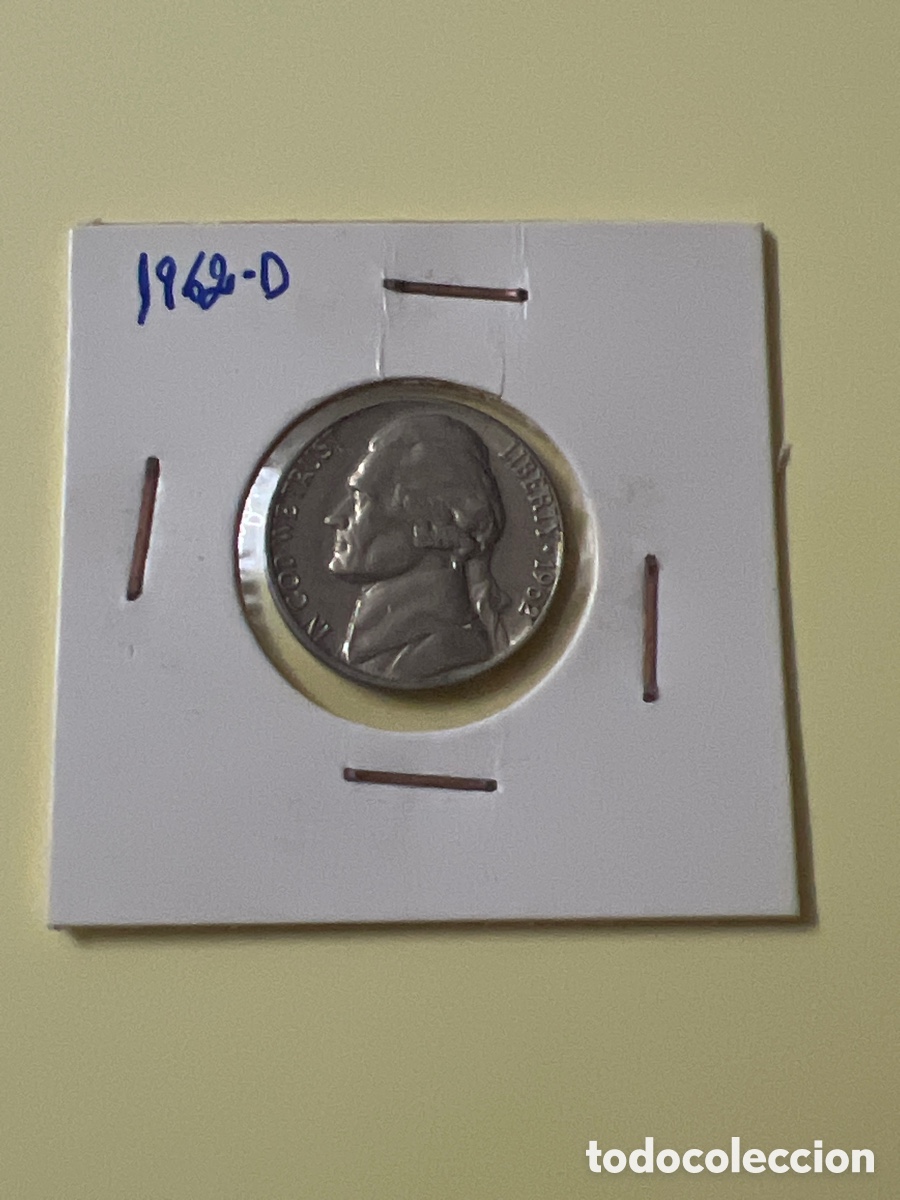 Monedas antiguas de Am&eacute;rica: L810/6. ESTADOS UNIDOS FIVE CENTS 5 CENTIMOS 1962