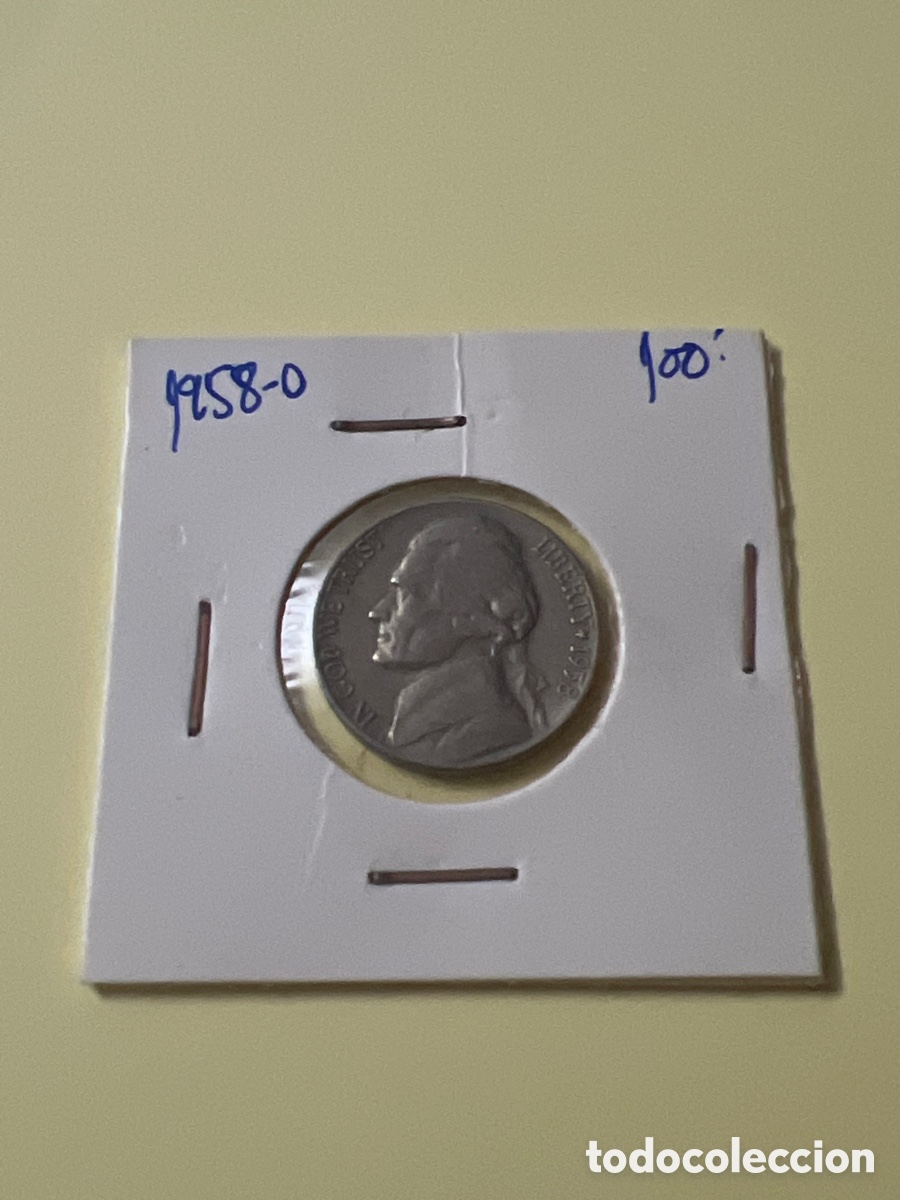 Monedas antiguas de Am&eacute;rica: L810/7. ESTADOS UNIDOS FIVE CENTS 5 CENTIMOS 1958