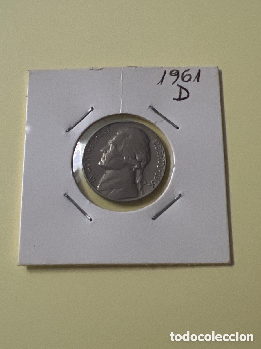Monedas antiguas de Am&eacute;rica: L810/8.. USA. ESTADOS UNDIDOS, FIVE CENTS 1961, 5 CENTAVOS