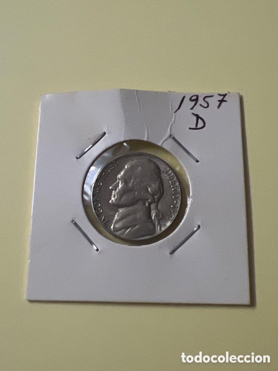 Monedas antiguas de Am&eacute;rica: L810/9. USA. ESTADOS UNDIDOS, FIVE CENTS 1957, 5 CENTAVOS