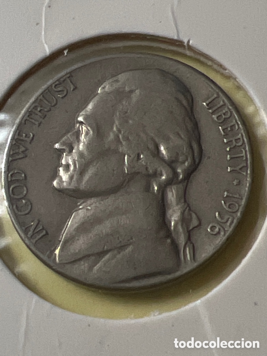 Monedas antiguas de Am&eacute;rica: L810/15. ESTADOS UNIDOS FIVE CENTS 5 CENTIMOS 1956