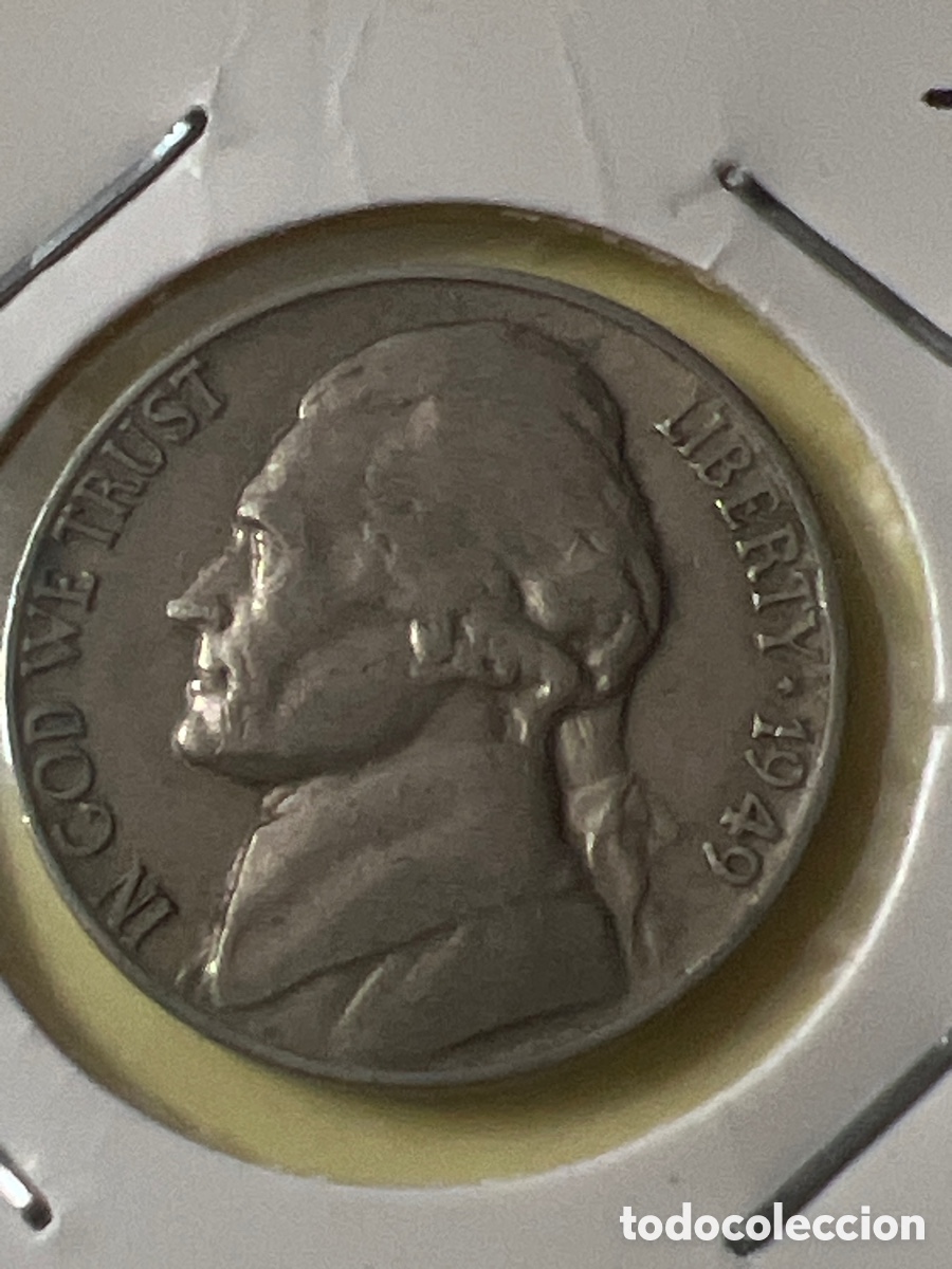 Monedas antiguas de Am&eacute;rica: L810/16. Moneda FIVE CENTS/ 5 CENTAVOS - JEFFERSON - 1949 -