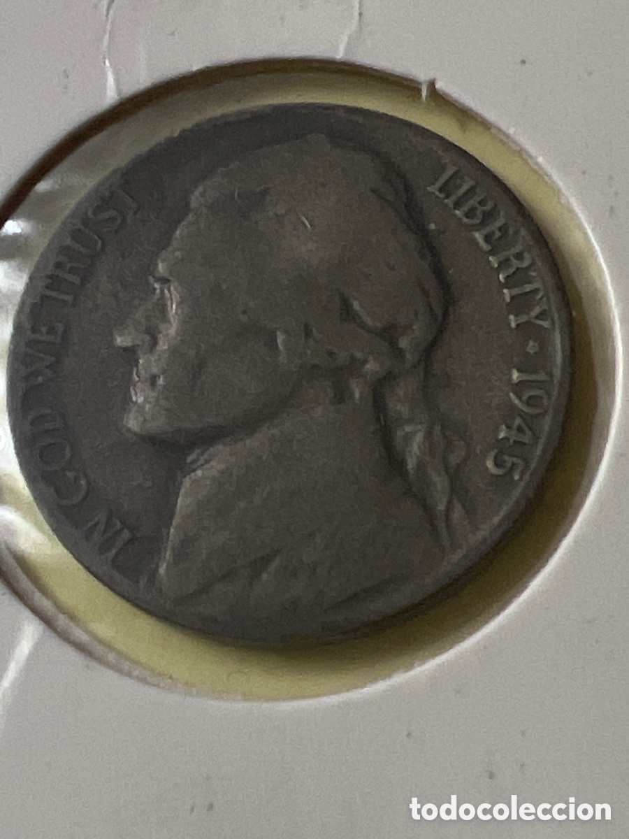 Monedas antiguas de Am&eacute;rica: L810/17. MONEDA 5 CENTIMOS DE DOLAR - FIVE CENTS - 1945 - USA