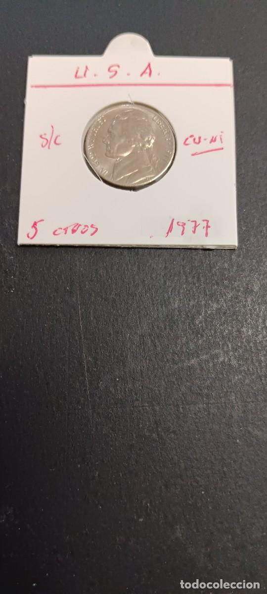Monedas antiguas de Am&eacute;rica: USA 5 CENTAVOS 1977 S/C KM=A192 (CUPRONIQUEL) JEFFERSON