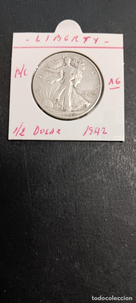 Monedas antiguas de Am&eacute;rica: USA 1/2 DOLAR 1942 BC KM=142 (PLATA) LIBERTY