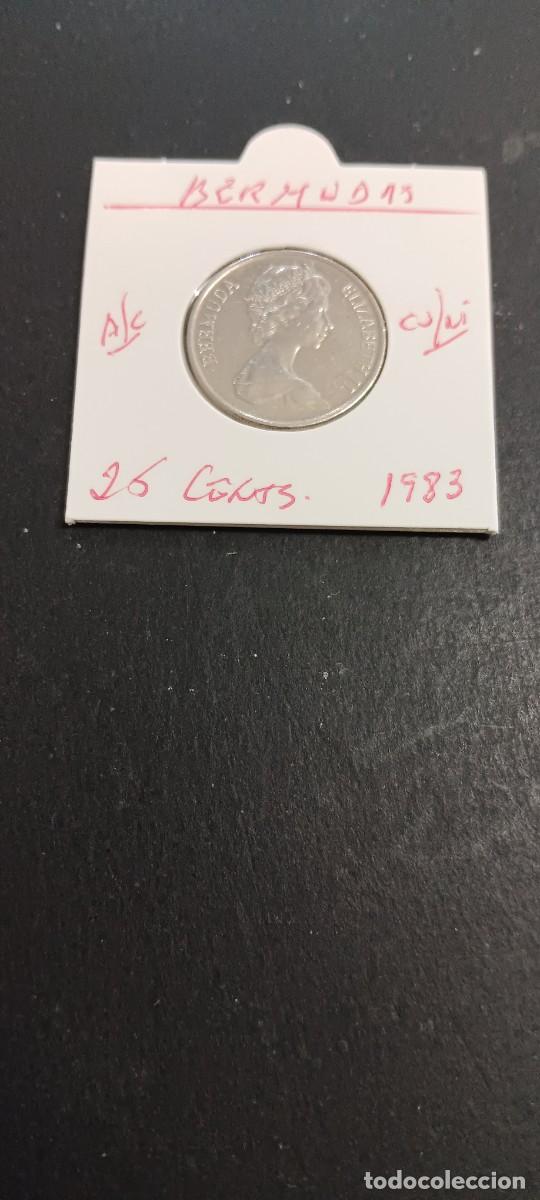 Monedas antiguas de Am&eacute;rica: BERMUDAS 25 CENTIMOS 1983 BC KM=18 (CUPRONIQUEL)