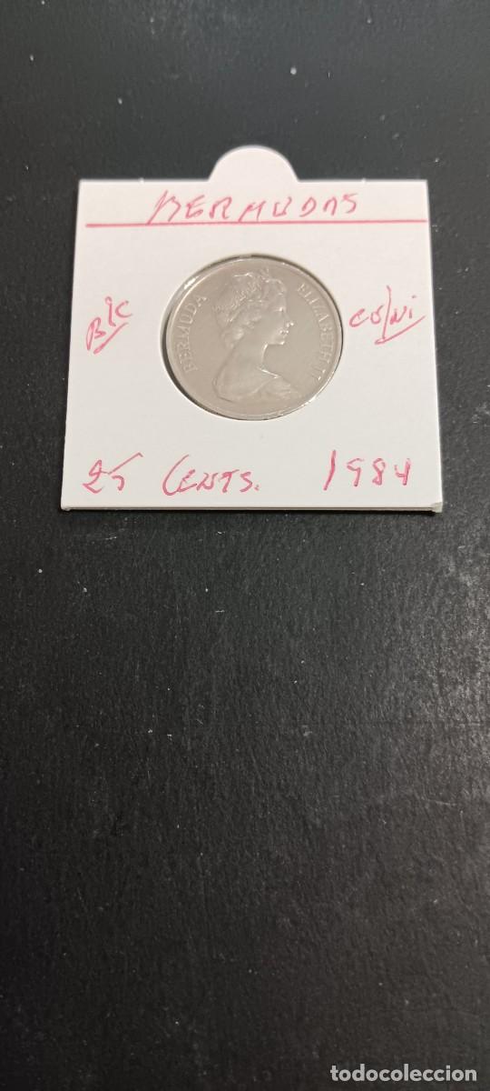 Monedas antiguas de Am&eacute;rica: BERMUDAS 25 CENTIMOS 1984 BC KM=18 (CUPRONIQUEL)