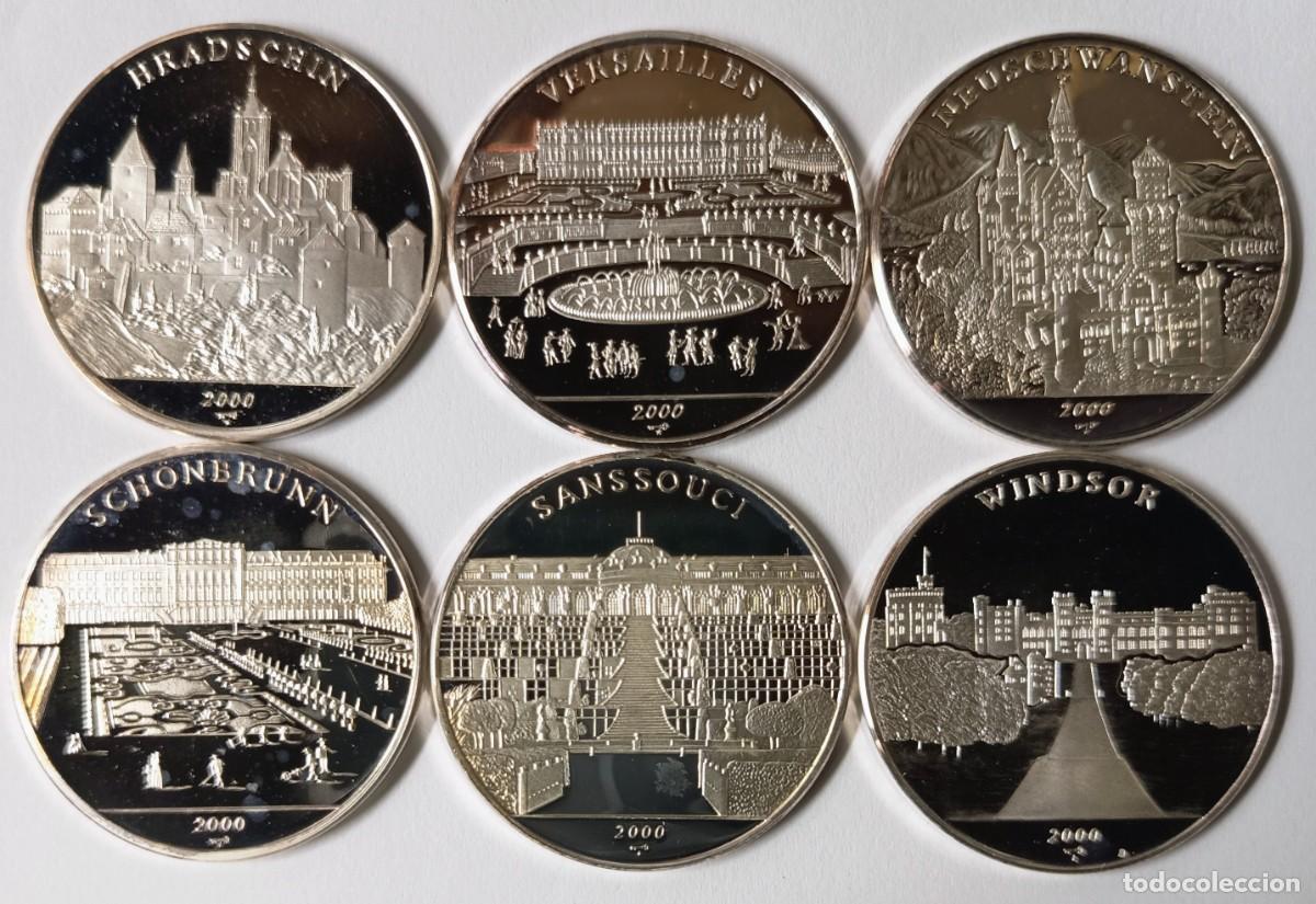 Monedas antiguas de Am&eacute;rica: CUBA. SEIS MONEDAS DE 10 PESOS. 2000. &rdquo;PALACIOS DEL MUNDO&rdquo;. PLATA. PROOF. MUY ESCASAS