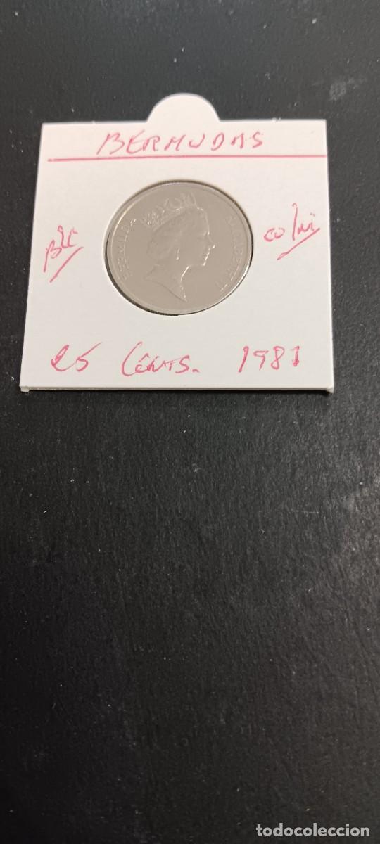 Monedas antiguas de Am&eacute;rica: BERMUDAS 25 CENTIMOS 1987 BC KM=47 (CUPRONIQUEL)
