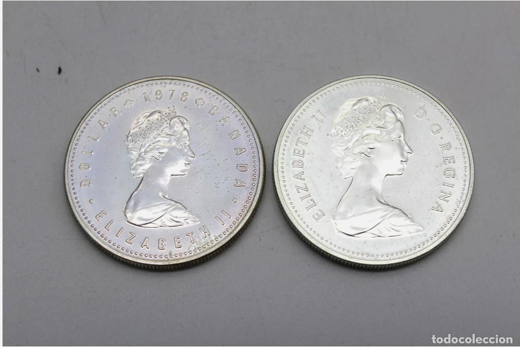 Monedas antiguas de Am&eacute;rica: CANADA 1 DOLAR 1978 O 1979