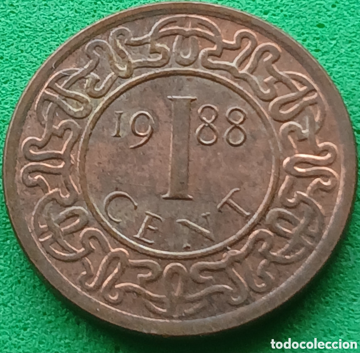 Monedas antiguas de Am&eacute;rica: Surinam 1 cent 1988 km#11b