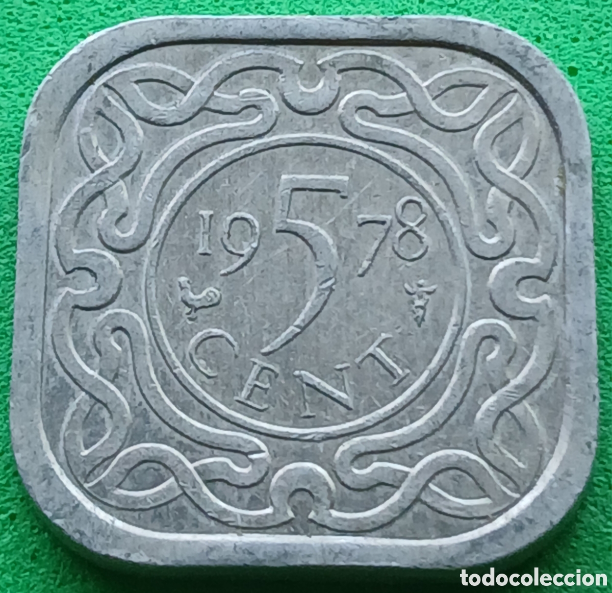 Monedas antiguas de Am&eacute;rica: Surinam 5 cent 1978 km#12a