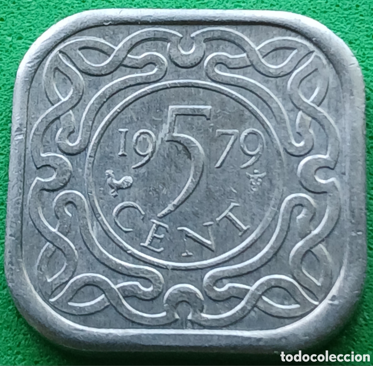 Monedas antiguas de Am&eacute;rica: Surinam 5 cent 1979 km#12a