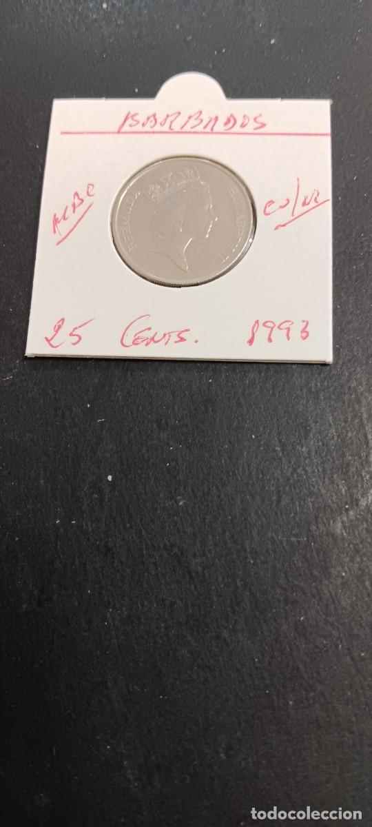 Monedas antiguas de Am&eacute;rica: BERMUDAS 25 CENTIMOS 1993 MBC KM=47 (CUPRONIQUEL)