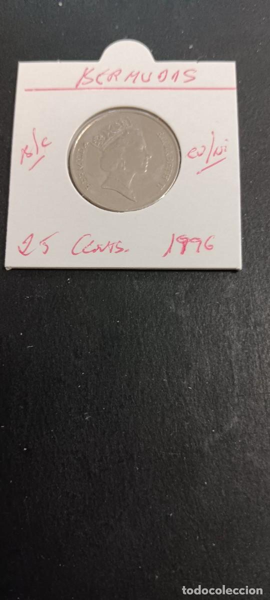 Monedas antiguas de Am&eacute;rica: BERMUDAS 25 CENTIMOS 1996 BC KM=47 (CUPRONIQUEL)