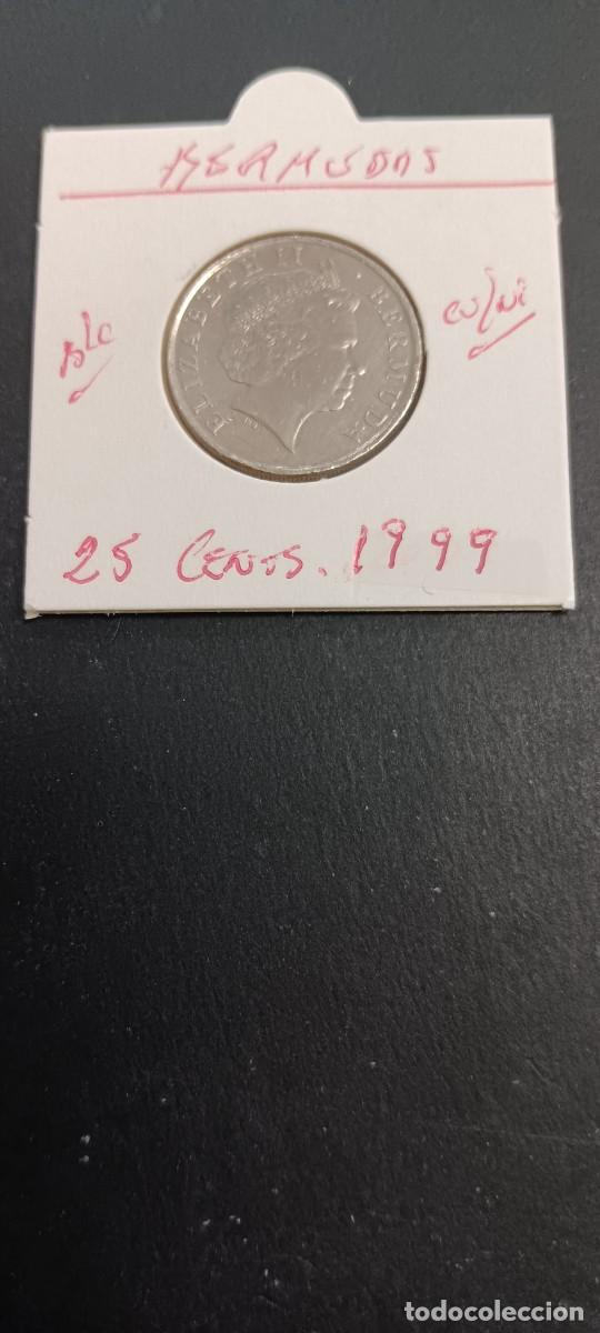 Monedas antiguas de Am&eacute;rica: BERMUDAS 25 CENTIMOS 1999 BC KM=110 (CUPRONIQUEL)