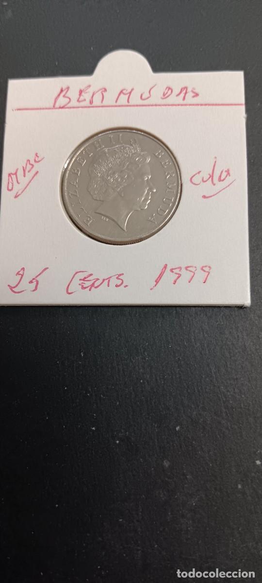 Monedas antiguas de Am&eacute;rica: BERMUDAS 25 CENTIMOS 1999 BC KM=110 (CUPRONIQUEL)