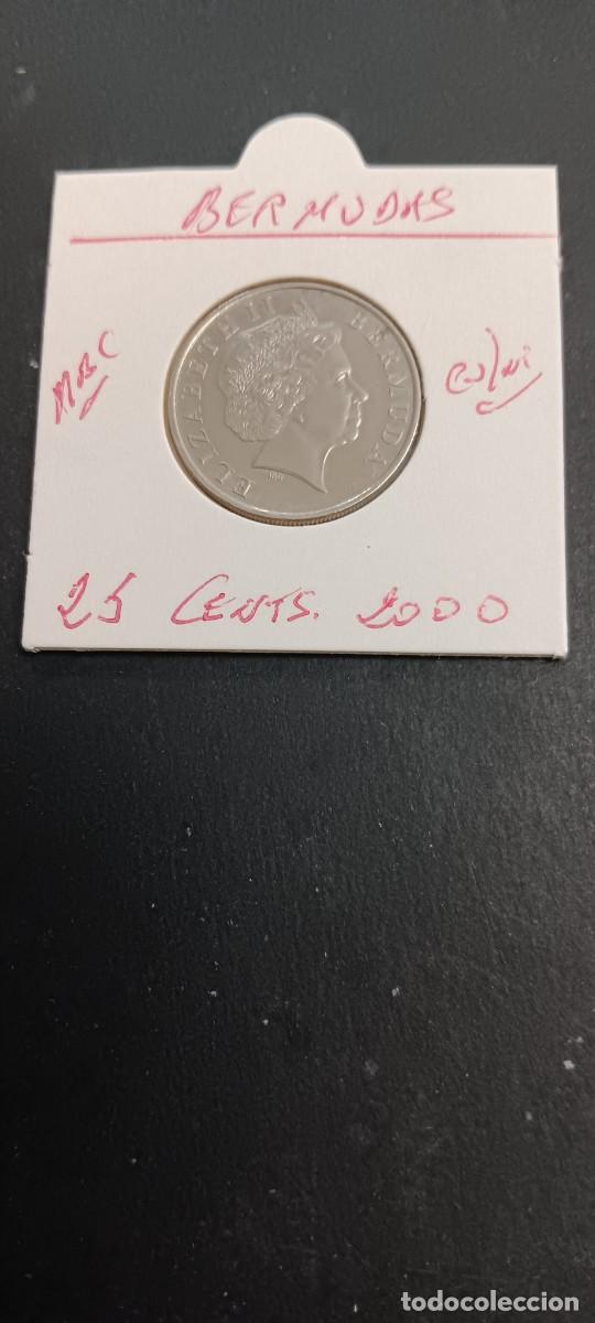 Monedas antiguas de Am&eacute;rica: BERMUDAS 25 CENTIMOS 2000 MBC KM=110 (CUPRONIQUEL)