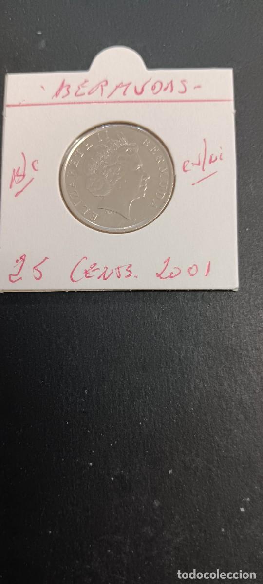 Monedas antiguas de Am&eacute;rica: BERMUDAS 25 CENTIMOS 2001 BC KM=110 (CUPRONIQUEL)