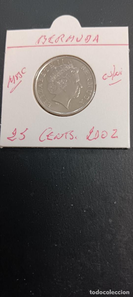 Monedas antiguas de Am&eacute;rica: BERMUDAS 25 CENTIMOS 2002 MBC KM=110 (CUPRONIQUEL)
