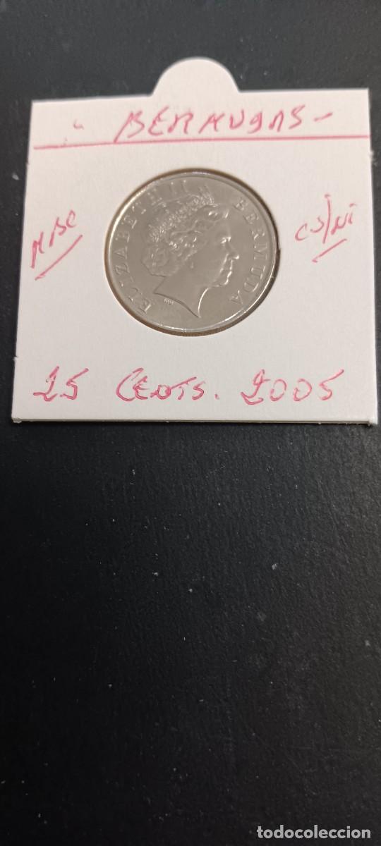 Monedas antiguas de Am&eacute;rica: BERMUDAS 25 CENTIMOS 2005 MBC KM=110 (CUPRONIQUEL)