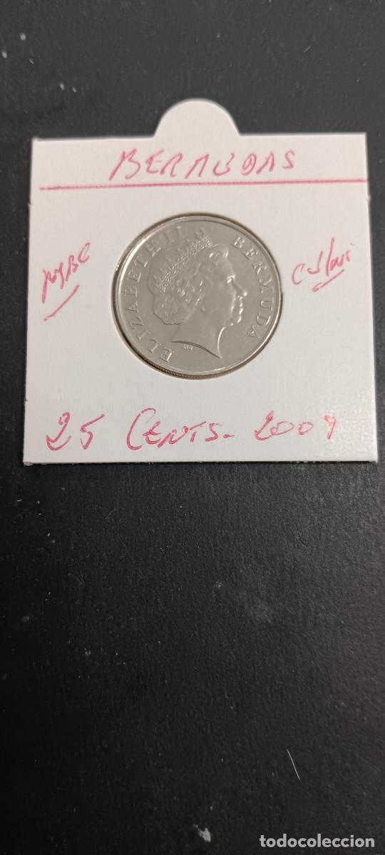 Monedas antiguas de Am&eacute;rica: BERMUDAS 25 CENTIMOS 2009 MBC KM=110 (CUPRONIQUEL)