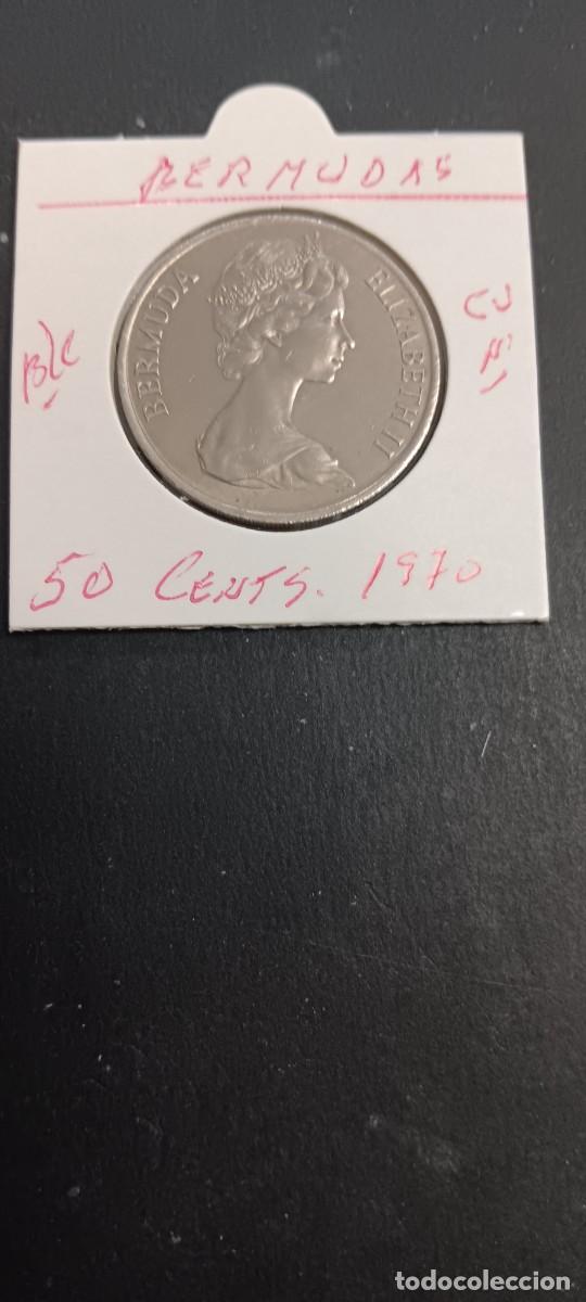 Monedas antiguas de Am&eacute;rica: BERMUDAS 50 CENTIMOS 1970 BC KM=19 (CUPRONIQUEL)