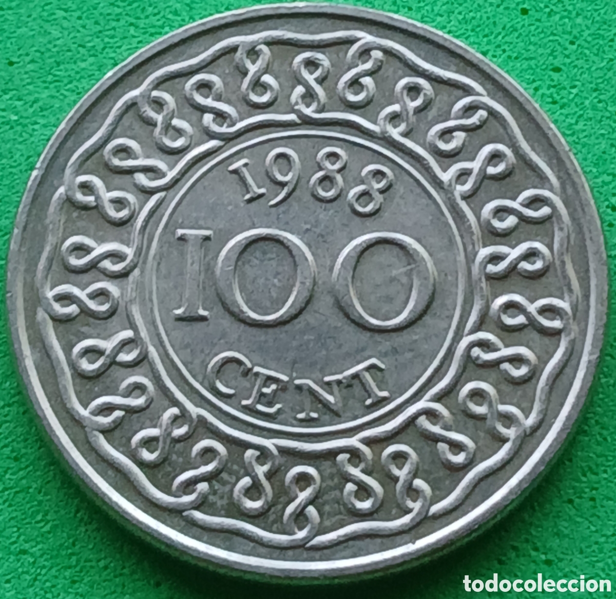 Monedas antiguas de Am&eacute;rica: Surinam 100 cent 1988 km#23