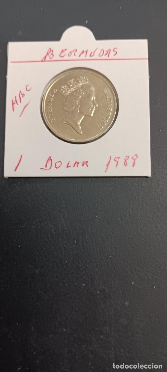 Monedas antiguas de Am&eacute;rica: BERMUDAS 1 DOLAR 1988 MBC KM=56 (NIQUEL-LAT&Oacute;N)