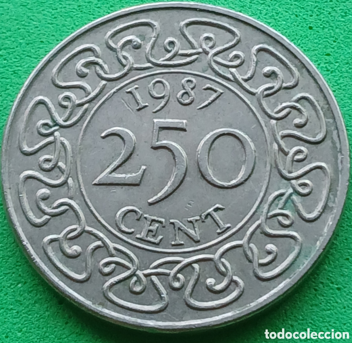 Monedas antiguas de Am&eacute;rica: Surinam 250 cent 1987 km#24