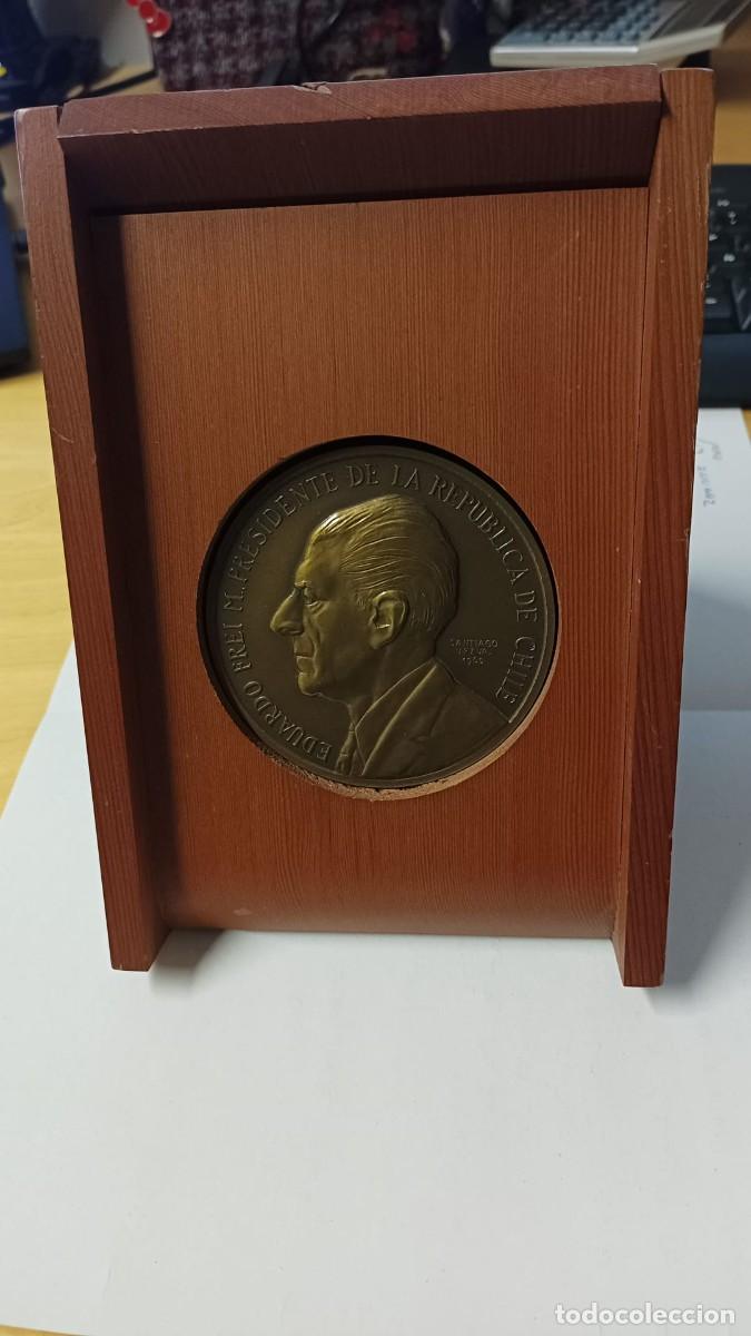 Monedas antiguas de Am&eacute;rica: Medalla Commemorativa Oficial Eduardo Frei Montalva &ndash; Casa de Moneda de Chile &ndash; Bronce &ndash; 70 mm