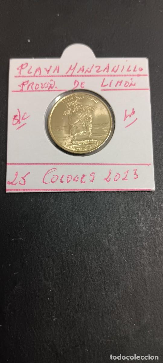 Monedas antiguas de Am&eacute;rica: COSTA RICA 25 COLONES S/C KM=NEW (LAT&Oacute;N) PLAYA MANZANILLO