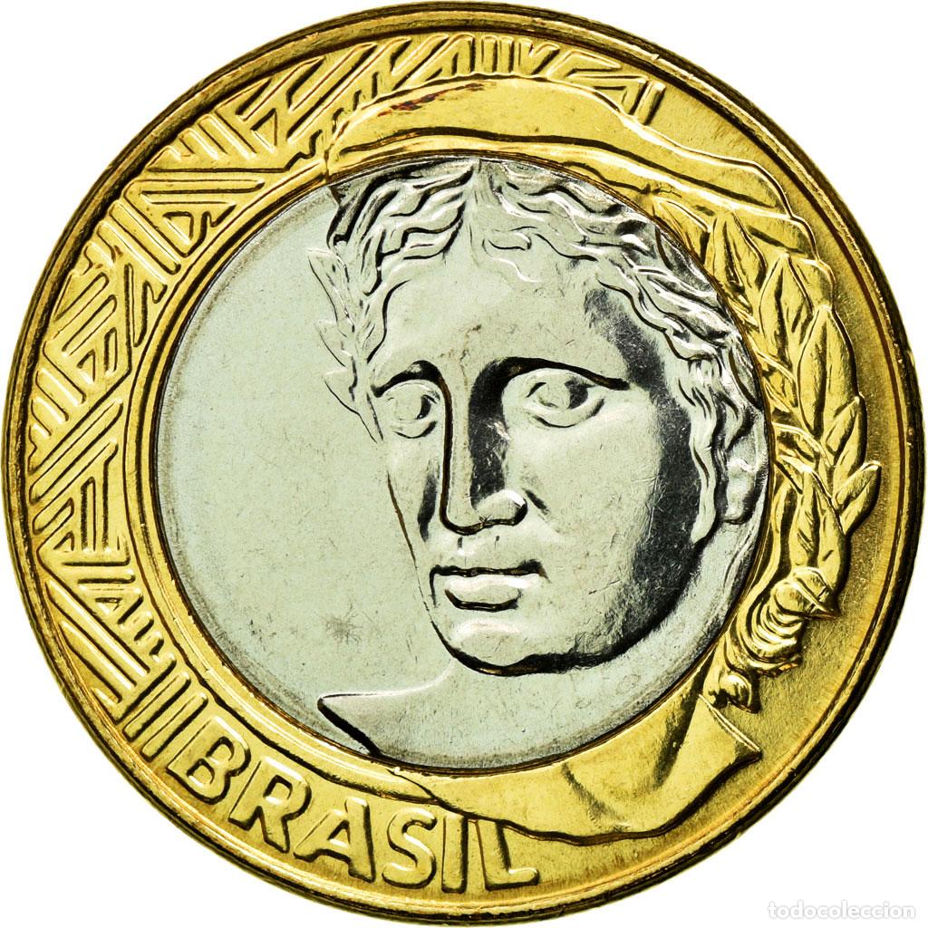 Monedas antiguas de Am&eacute;rica: [#587789] Moneda, Brasil, Real, 2008, Rio de Janeiro, SC, Bimet&aacute;lico, KM:652a