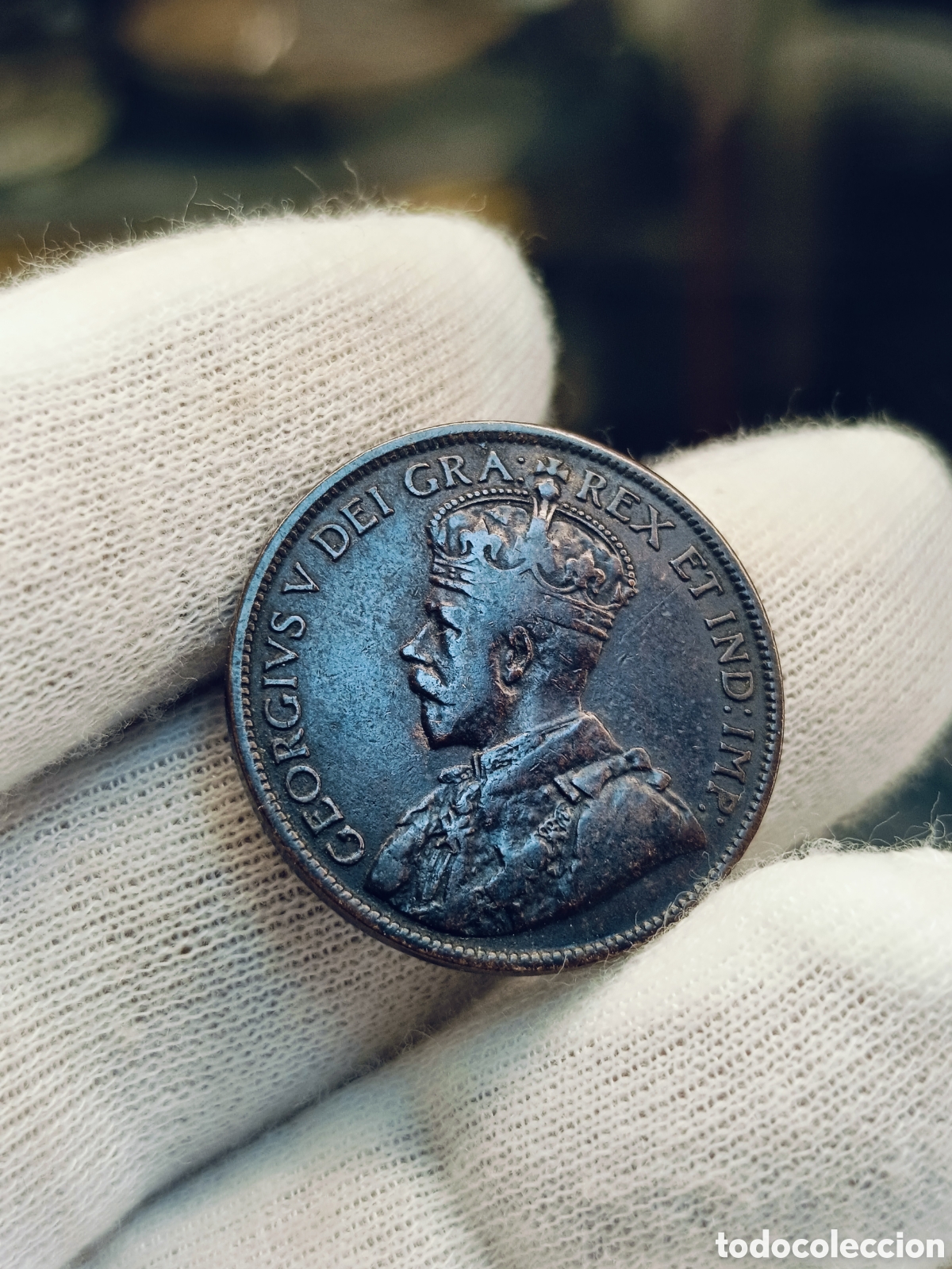 Monedas antiguas de Am&eacute;rica: CANADA . 1 CENTAVO . JORGE V . A&Ntilde;O 1915