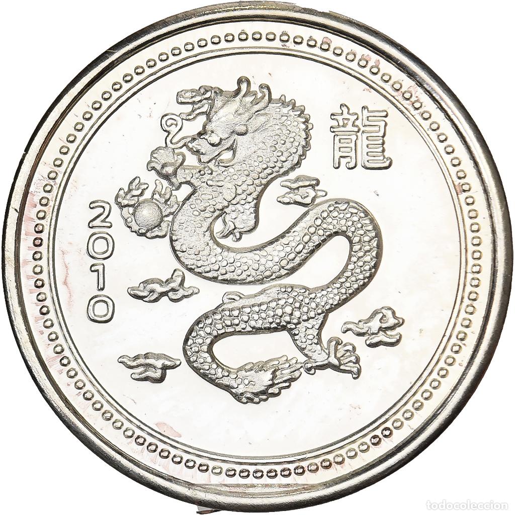 Monedas antiguas de Am&eacute;rica: [#1525938] Estados Unidos, 1 Gramme, 2010, Rising Star Mint, Dragon, Plata, SC