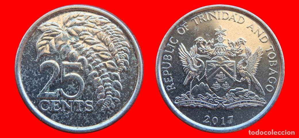Monedas antiguas de Am&eacute;rica: 25 CENTAVOS 2017 TRINIDAD Y TOBAGO-153521