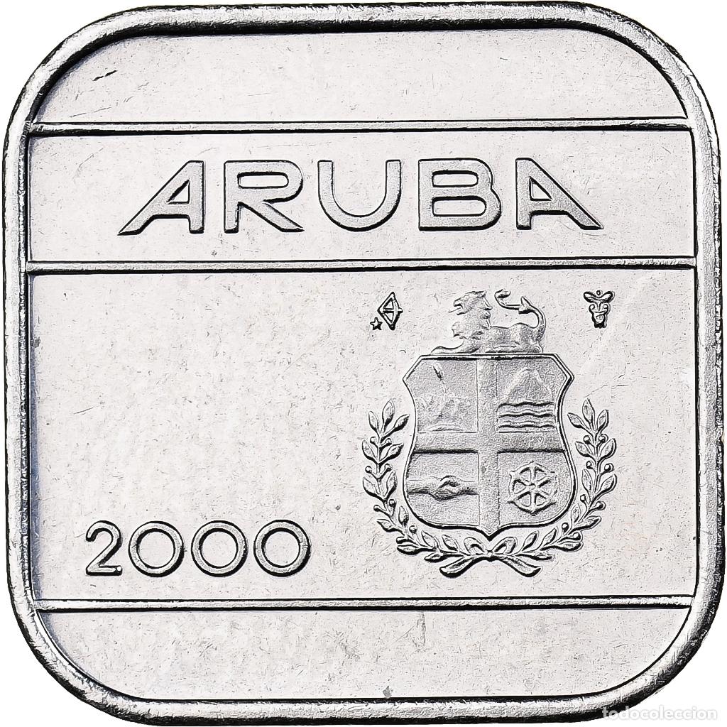 Monedas antiguas de Am&eacute;rica: [#225608] Aruba, Beatrix, 50 Cents, 2000, Utrecht, N&iacute;quel aleado con acero, FDC, KM:4